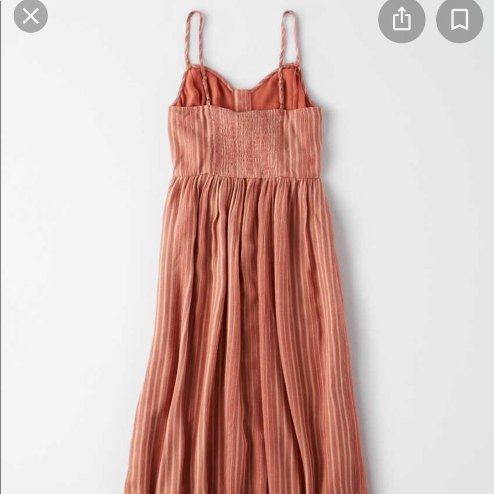 American Eagle Button Down Spaghetti Strap Rust T… - image 3